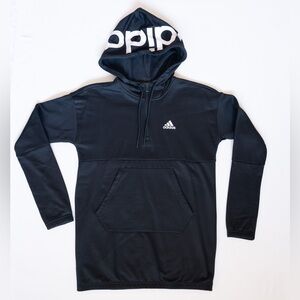 ADIDAS LONG HALF-ZIP HOODIE - Kangaroo front pocket - women’s size XS